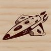 Cosmic Cruiser Vector Graphic A high-quality vector illustration of a spaceship in space.