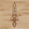 Beautiful Vector Rocket Design Illustrative vector design of a futuristic spaceship for use in digital art and craft projects.