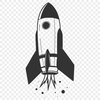 Stellar Starship Design Vector Art A detailed illustration of a futuristic spaceship soaring through space.