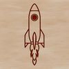 High-Tech Spaceship Vector Art A futuristic spaceship design made up of sleek lines and metallic surfaces, suitable for vector art projects.