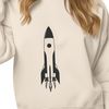 Detailed Rocket Ship Illustration Vector illustration of a futuristic spaceship with detailed engine nozzles and control panels.