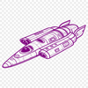 Futuristic Spacecraft Illustration A high-resolution vector design of a futuristic spaceship, suitable for various digital editing software.