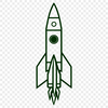 Futuristic Space Vessel An illustration of a futuristic spaceship soaring through outer space.