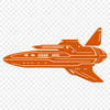 Beautiful Spaceship Design Illustration Illustrative spaceship design created as a vector graphic.