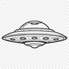 Cosmic Traveler Clip Art A digital illustration of a spaceship in vector format.