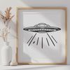 Futuristic Spacecraft Design for Graphic Illustration Detailed design of an extraterrestrial spacecraft for graphic projects.