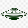 Beautiful UFO Vector Artwork A detailed digital rendering of a UFO design suitable for cutting machines and laser engraving.