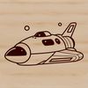 Vector Illustration of a Starship Illustrative vector art design of a spaceship in space.