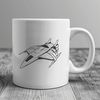 Spacecraft Illustration Design A high-resolution vector graphic illustration of a spaceship, suitable for cutting machines or laser cutters.