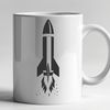 Galactic Cruiser Vector Illustrated spaceship with sleek design for vector art projects.