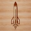 Free Vector Rocket Ship Icon Illustrated vector spaceship design for crafting and DIY projects.