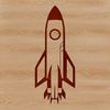 Stellar Spacecraft Design Detailed design of a rocket ship with intricate details and shapes.