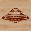 Detailed Space Ship Illustration SVG A futuristic spacecraft with detailed engines and control panels, designed as a vector graphic.