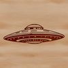 Stylized Spacecraft Clip Art Image SVG design of a stylized spacecraft with metallic details and sleek lines.