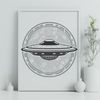 Beautiful Spaceship Clip Art Free Download A vector illustration of a futuristic spaceship in flight.