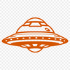 Futuristic Spacecraft Vector A vector illustration of a futuristic spaceship in space.