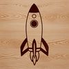 Cosmic Explorer Vector Illustration SVG design concept of a rocket ship exploring the cosmos.