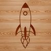 Space-Themed SVG Cutout Template A futuristic spaceship design in vector format, suitable for various cutting machines and laser cutters.