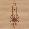 Beautiful Spaceship Clip Art Illustrative spaceship design created in vector format, ideal for cutting with a Cricut or laser cutter.