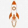 Beautiful Rocket Ship Illustration SVG File Illustrated digital vector art design of a futuristic rocket ship in space
