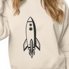 Rocket Design Illustration Detailed SVG design of a rocket spacecraft with metallic details.