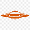 Orbital Cruiser in Space A stylized illustration of an extraterrestrial spacecraft in orbit around Earth.