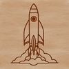 Futuristic Spacecraft Design Vector Graphics A futuristic spaceship design in vector format, suitable for cutting machines and laser cutters.
