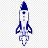 Rocket Ship Vector Graphic Design A digital illustration of a futuristic rocket ship soaring through the cosmos.