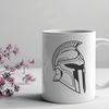 Classic Greek Fighter Vector Image A detailed vector illustration of a classical Greek warrior, representing the legendary culture of ancient Sparta.