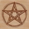 Gothic Witchcraft Symbolism A symbolic illustration of witchcraft featuring a pentagram in a gothic style.