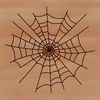 Creative Web Template for Cricut and Laser Cutters Detailed vector illustration of a spider web.