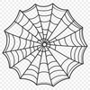 An SVG design of a intricate spider web pattern.