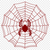 Whimsical Web Design A delicate, intricate web pattern made by a spider, designed as a vector graphic.