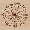 A high-resolution, scalable graphic representation of a spider web, created using advanced vector graphics techniques.