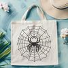 Intricate Web Design Illustration of a spider web made up of intricate lines and patterns.