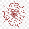 A high-quality vector illustration of a delicate spider web.