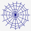 A detailed illustration of a spider web made from interconnected lines and shapes.
