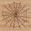 A graphic representation of a spider's intricate network, created as a scalable SVG design.