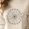 Illustrative spider web design made from interconnected lines, suitable for vector graphics and cutting machine applications.