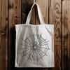 An SVG graphic representation of an intricate spider web design.