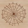 An SVG design featuring a stylized representation of a spider's intricate web.