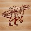 Free Vector Spinosaurus Design A prehistoric spinosaurus dinosaur in a vector design format.