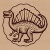 Spinosaurus Dino Art Design A prehistoric Spinosaurus dinosaur illustration in a vector format.