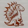 Spinosaurus Baby Dinosaur Illustration A prehistoric dino design featuring a baby Spinosaurus with distinctive spines on its back.