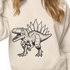 Beautiful Spinosaurus Clip Art Design A prehistoric Spinosaurus dinosaur with its distinctive sail on its back, ideal for vector art projects and cutting machines.