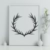 Crown of Thorns Illustration Art A detailed vector illustration of the Crown of Thorns, a symbol in Christianity.