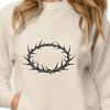 A Beautiful Vector Crown of Thorns SVG A detailed vector representation of the Crown of Thorns, a religious symbol associated with Christian tradition.