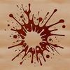 Colorful Splat Shape with Messy Texture A colorful splat shape with messy, slime-like texture.