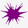 Vibrant Vector Splat Design A colorful splat design made from vector shapes and lines, ideal for digital crafting and cutting machine projects.
