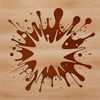 Free SVG Shape Design A colorful splat shape made from vector lines, suitable for digital designs.
